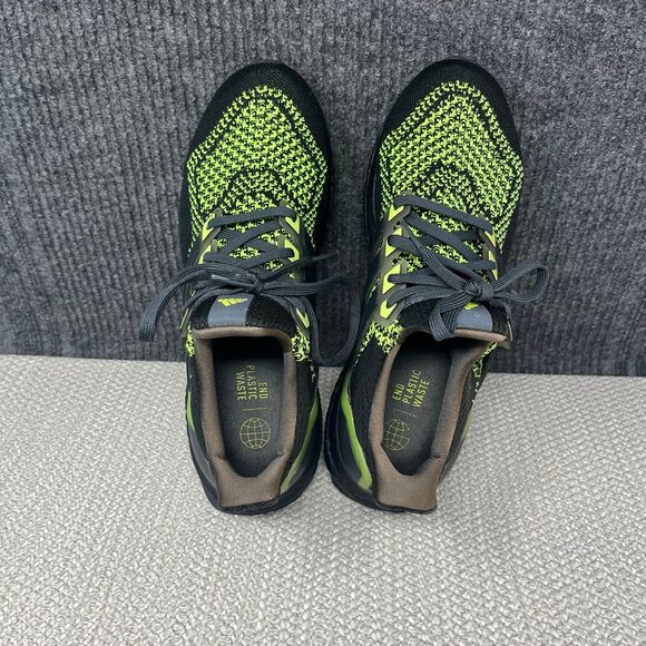 Adidas Ultraboost 1.0 Black Lucid Lemon Green Running Shoes Mens 8.5 ID9682 main image 6